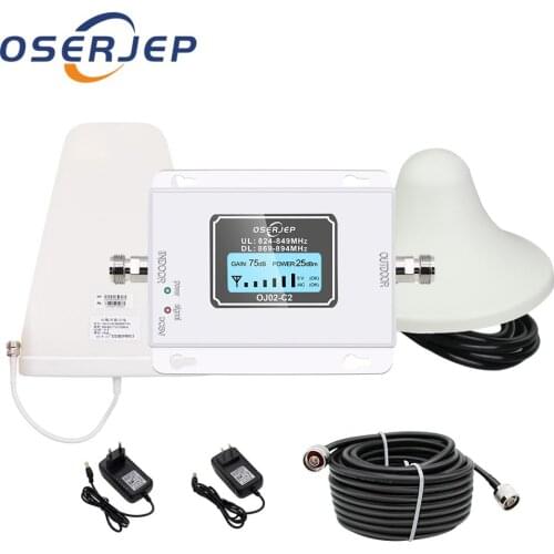 850M Hz signal amplifier+LPDA outdoor antenna/ceiling indoor antenna