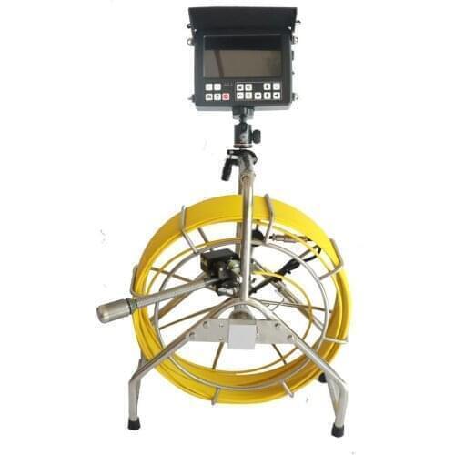 Built in 512hz transmitter 200ft cable CCTV color video inspection camera for pipeline inspection V8-3388