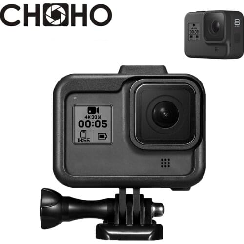 Protective Frame Case Standard Shell Protector Housing + Lone Screw Base Mount For Gopro Hero 8 Black Go Pro Camera Accessories