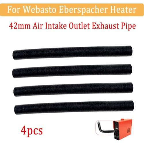 2/4pcs 42mm Car Heater Ducting Pipe 1m-2m Diesel Parking Heater Duct Aluminum Foil Warm Air Intake Pipe For Webasto Eberspacher