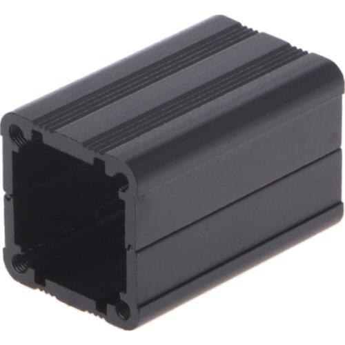 New DIY Extruded Electronic Project Aluminum Enclosure Case Black 40x25x25mm