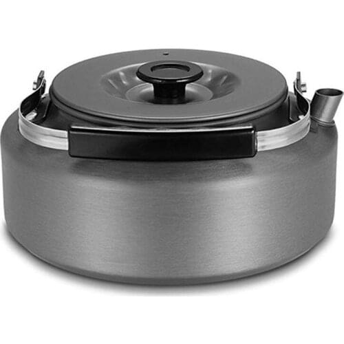 1.1L/1.6L Aluminum Alloy Outdoor Picnic Water Kettle Portable Anti-Scald Handle Hard Oxidation Taepot Camping Coffee Pot