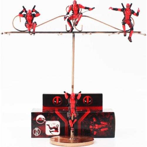 4pcs/lot Avengers X-men Deadpool With Sword Decoration Doll Super Hero Mini Figurine PVC Action Figure Collection Model Toy