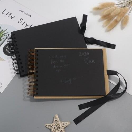 Photo Albums 80 Black Pages Memory Books A4 Craft Paper DIY Scrapbooking Picture