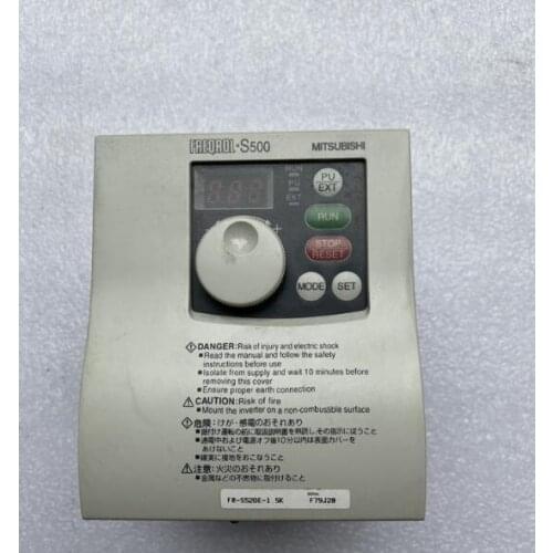 FR-S520E-1.5K 1.5KW 220V inverter , used in good condition . 80% appearance new , good working , free shipping