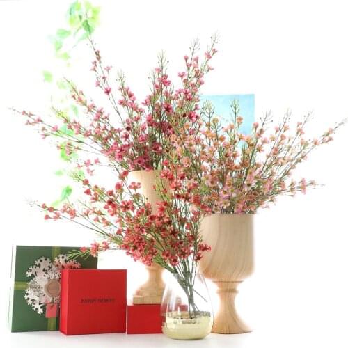 Artificial Flower Silk Cherry Spring Plum Peach Blossom Tree Branch DIY Party Wedding Home Decor Flowers