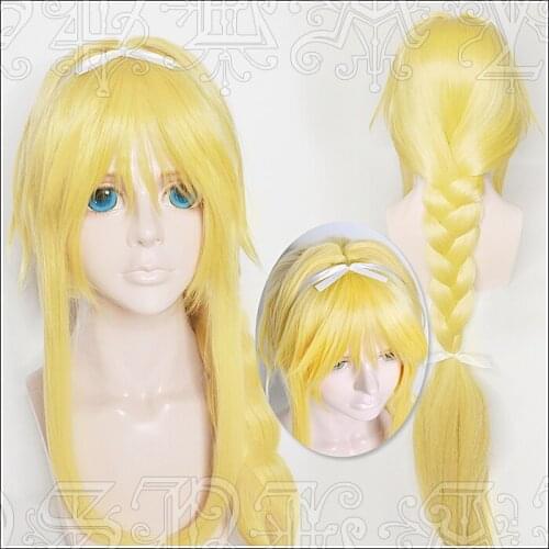 SAO Sword Art Online Alicization Alice Synthesis Thirty Braid Cosplay Heat Resistant Synthetic Hair Halloween Carnival + Wig Cap