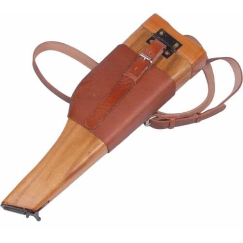 GERMAN BROOMHANDLE LEATHER HOLSTER AND STOCK