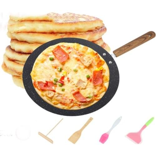 Upspirit 30cm Iron Round Griddle Non-stick Crepe Pan for Pancake Egg Omelette Fying Gas Induction Cooker Cookware Kitchen Tools