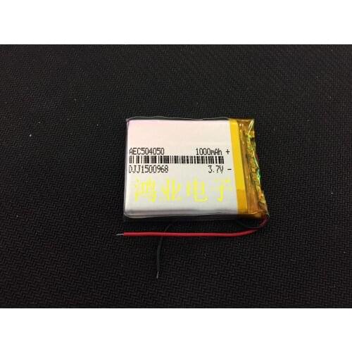 3.7V polymer lithium battery 504050054050 MP3 MP4 Bluetooth GPS sound 1000MAH Rechargeable Li-ion Cell