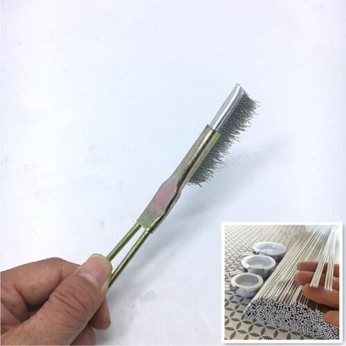 Small wire brush Repair water tank tool Decontamination Mini Brush Stainless steel wire brush high quality Horsehair brush