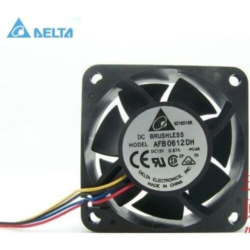 For delta AFB0612DH 6025 6CM 12V 0.87A 4P powerful cooling fan