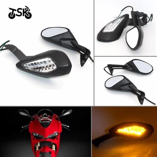 Motorcycle Side Turn Signals Mirrors Kit Rear View Mirror For Ducati 959 S 2016 year 1299 Panigale S 2015 2016 moto mirror