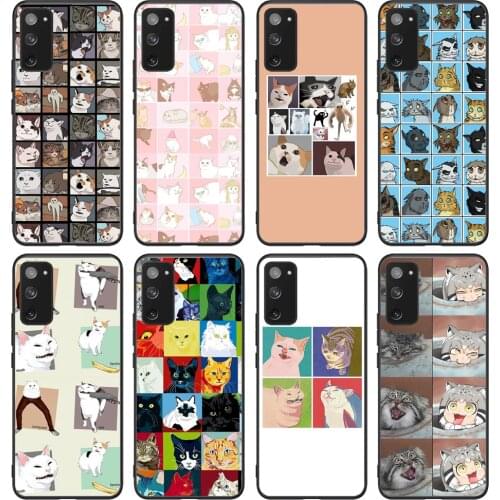 For Samsung Galaxy Meme Cats 2.0 Soft TPU border Samsung Galaxy Case