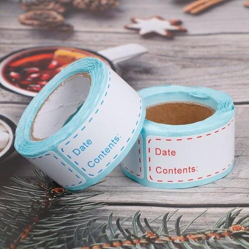 Refrigerator Freezer Food Storage Date Label Content Stickers for Bottle Jar