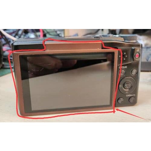 90% NEW LCD Screen For PANASONIC DMC-TZ57 White