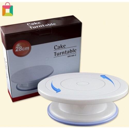 NEW Cake Turntable Rotating Anti-skid Round Cake Stand Cake Decorating Tools Cake Rotary Table Kitchen DIY Pan Baking Tools