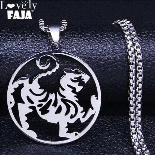 Stainless Steel Shotokan Karate Martial Arts Pendant Necklace for Women/Men Symbol Shotokan Statement Necklace Jewelry N4409S04