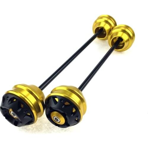 Motorcycle Front Rear CNC Wheel Axle Fork Crash Protector Slider Stand Screw For YAMAHA MT09 FZ 09 2014-2016