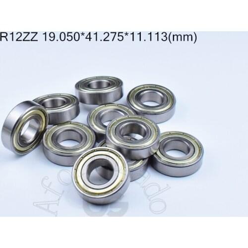 R12ZZ 19.050*41.275*11.113(mm) 10pieces ABEC-5 bearings Metal Sealed Bearing chrome steel bearing R12 R12Z R12ZZ
