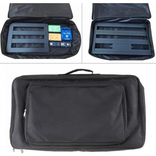 Portable Effects Pedal Board Gig Bag Soft Case Universal Bag Guitar Pedal Board Setup Big Style DIY Guitar Pedalboard 60*33*10cm