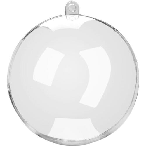 Christmas Ball Ornament 8 Dia Clear Plastic Hanging Balls Wedding Candy Gifts Favors Supplies 50 PCS Free Delievry