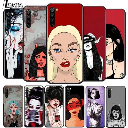 Sexy Devil Woman Cool for OPPO Reno 2 Z 2Z 2F 3 4 4Z 4F 4SE 5 Pro 4G 5G ACE 10X ZOOM F7 A5 A9 2020 Soft Black Phone Case