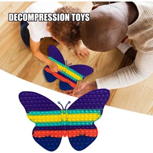 Silicone Decompression Toys Push Pops Bubble Fidget Toy Thinking Training Game For Children Audlt