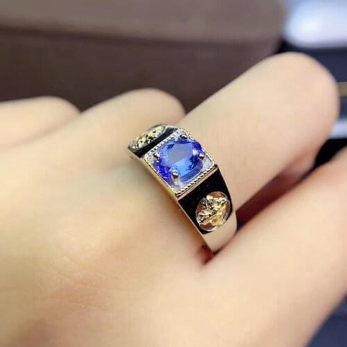 Tanzanite Ring Natural And Real Tanzanite Ring luxury ring Free shipping gemstone 925 sterling silver Fine jewelry