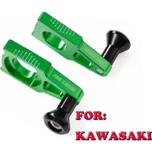 Motorcycle CNC Rear Chain Adjuster Axle Block For KAWASAKI 250-450 2006 2007 2008 2009 2010 2011 2012 2013 2014 2015 2016