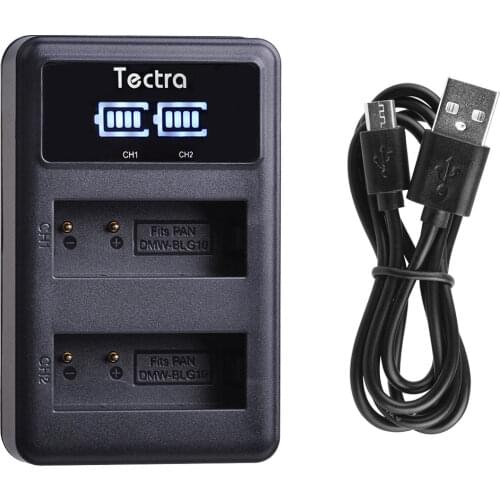 DMW-BLG10 DMWBLE9 LED USB Battery Charger for Panasonic DMW BLG10 BLE9 BLG10E Lumix DMC-GF6 GX7 GX80 GX85 GX7 Mark II Charger