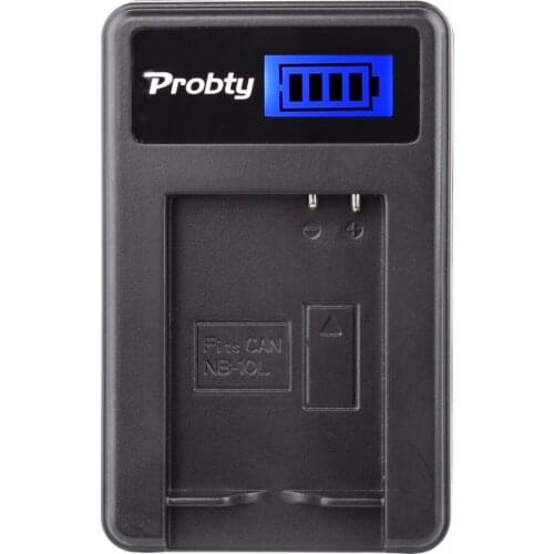 Probty NB-10L NB 10L NB10L LCD USB Charger for Canon PowerShot G15 G16 G1X SX40 HS SX40HS SX50 HS SX60 HS Digital Camera