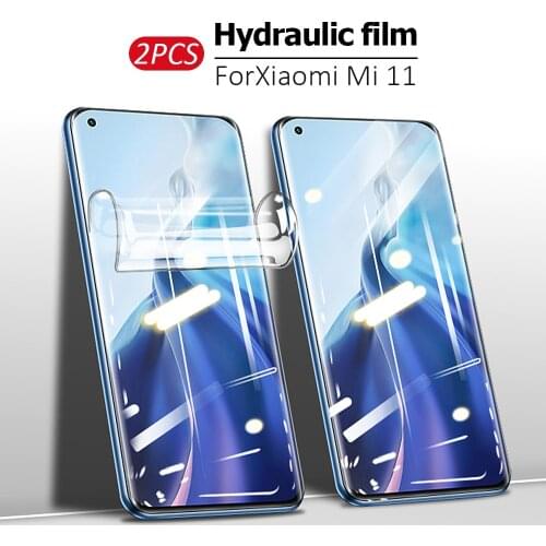 2Pcs Screen Protector For Xiaomi Mi 11 10t Mi 10t mi 10 Pro Lite Curved Hydrogel Film For Xiaomi Mi 11 Mi11 Full Cover No Glass