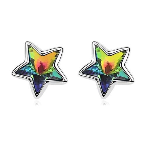 ANNGILL Original Crystals From Swarovski Earrings Small Star Stud Earring for Women Party Jewelry Bijoux Brinco Wholesale