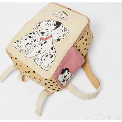 Spotty dog Backpack Cartoon Disney School Shoulder Bag Kids Canvas Soft Baby Boys Girls Backpack Kids Birthday