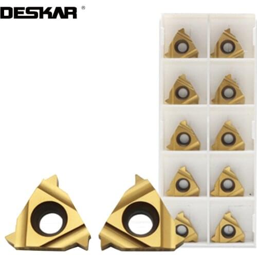 10Pcs DESKAR 16ER 16IR AG55 AG60 LDC Indexable Insert Threading Insert CNC Carbide Insert For Steel