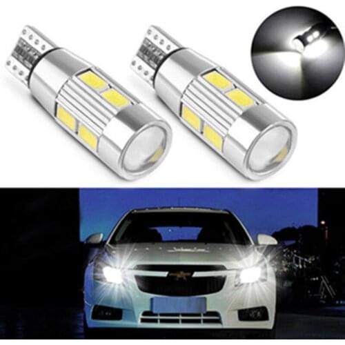 100x T10 LED W5W Car light Bulb Luces LED Para Auto Interior Dome lights 194 10 SMD 5730 LED Side Parking marker lamp