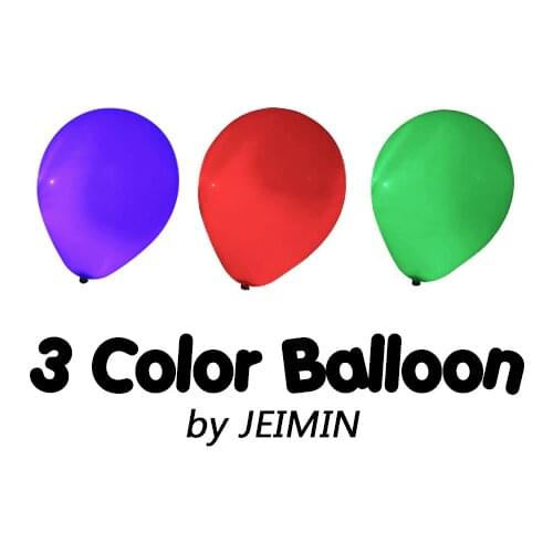 3 Color Balloon by JEIMIN Remote Control - Magic Trick,Accessories,mentalism, stage close up magic props,mind,comedy,gimmick