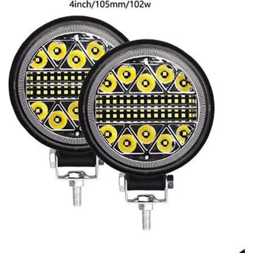 4inch 102W LED Work Light Bar Off Road 12V 24V Spot LED Light Bar for Truck SUV 4WD 4x4 Boat ATV Jeep Tractor Fog Light