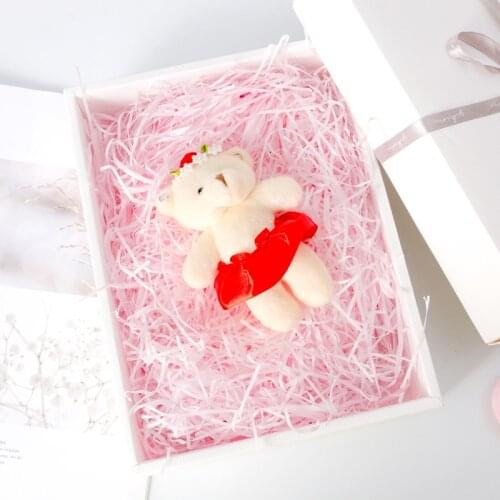 50g/100g Multi Color Lafite Grass Shredded Paper Filament Gift Box Filler Gift Box Decorative Fruit Packaging Shockproof Filler