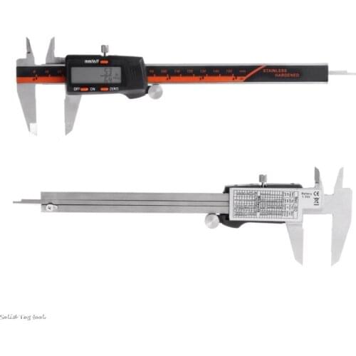 6Inch/150mm Stainless Steel Electronic Digital Caliper High Precision 0.01mm LCD Vernier Caliper Messschieber Measuring Tool