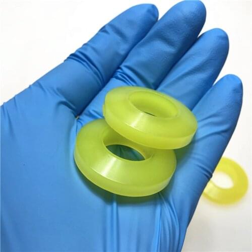 7PCS-100PCS hardness 60A 80A ID10mm-45mm yellow PU gasket PU washer gasket polyurethane gasket polyurethane sealing gasket