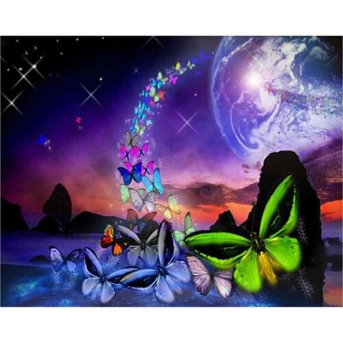 DiY Diamond Painting 5d Butterfly Cross Stitch Anime Diamond Mosaic Embroidery Rhinestone Home Decoration
