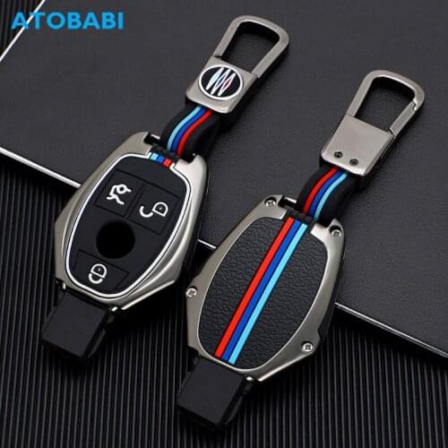 Zinc Alloy Car Key Case Smart Remote Control Cover For Mercedes-Benz A B C E S G M V Class CLS GLA GLE GLK SLK SLC Viano Metris