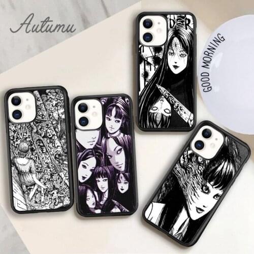 Junji Ito Tomie Phone Case for iPhone 11 12 Pro Max mini X XR XS SE 2020 5 6S 7 8 Plus Samsung Galaxy S8 S9 S10 Cover shell