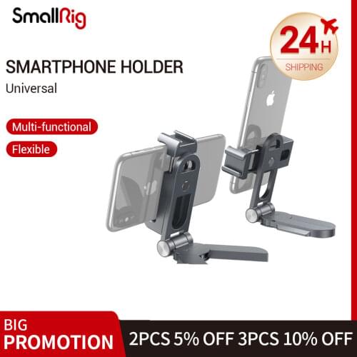 SmallRig Mobile Clamp Smartphone Holder for iPhone X & XS for live-streaming , vlogging , interviews Vlog Rig Clamp 2415