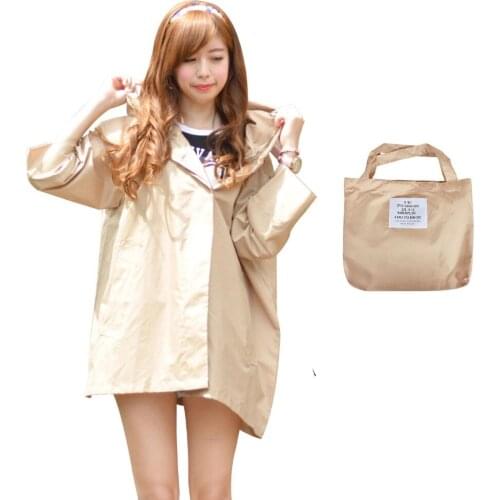Rain Jackets Woman Raincoat Windbreaker Long Coat Women Ladies Impermeable Polyester Girls Hooded Rain Kaban Bayan Cover 60YY123