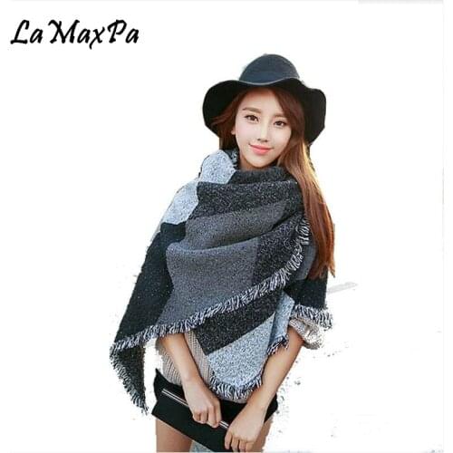 LaMaxPa 2018 New Design Fashion Magic Spring Winter Scarf For Women Long Luxury Blanket Scarves Lady Cashmere Like Shawl Scarves