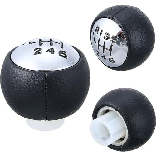 Mayitr 1pc 6 Speed Black Gear Stick Replacement Car Gearstick Shift Head Knob For Peugeot 307 308 3008 407 5008 807