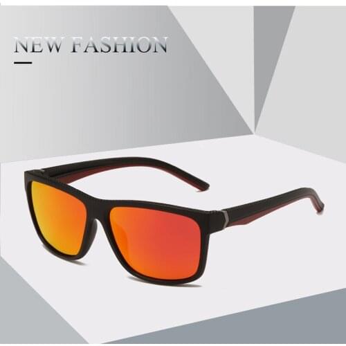 Fashion Men Women Square Polarized Sunglasses Unisex Vintage Polaroid Sun Glasses UV400 Mirror Goggle Plastic Titanium Frame TR